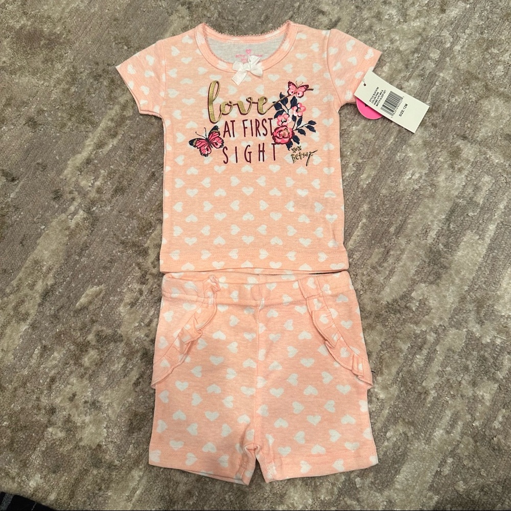 Betsey Johnson Short Sleeve Pajama Set